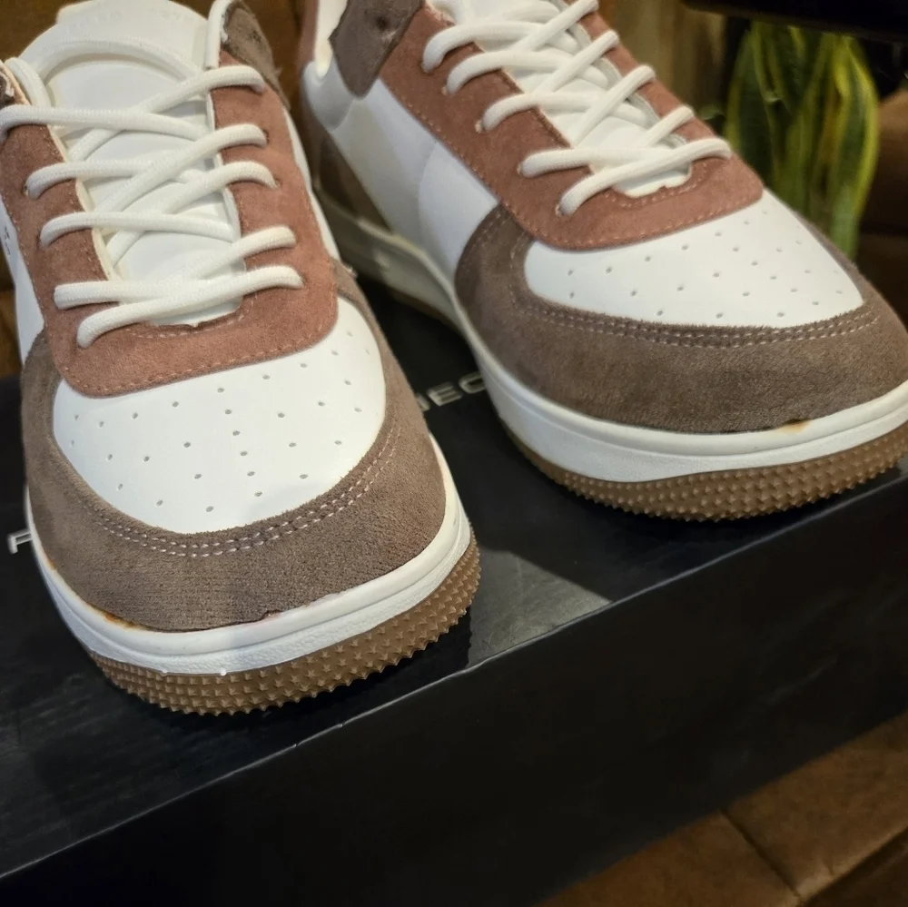 NEW!! French Connection Brie Court Women's Lace-up Sneakers Multi Retro - Picture 4 of 11